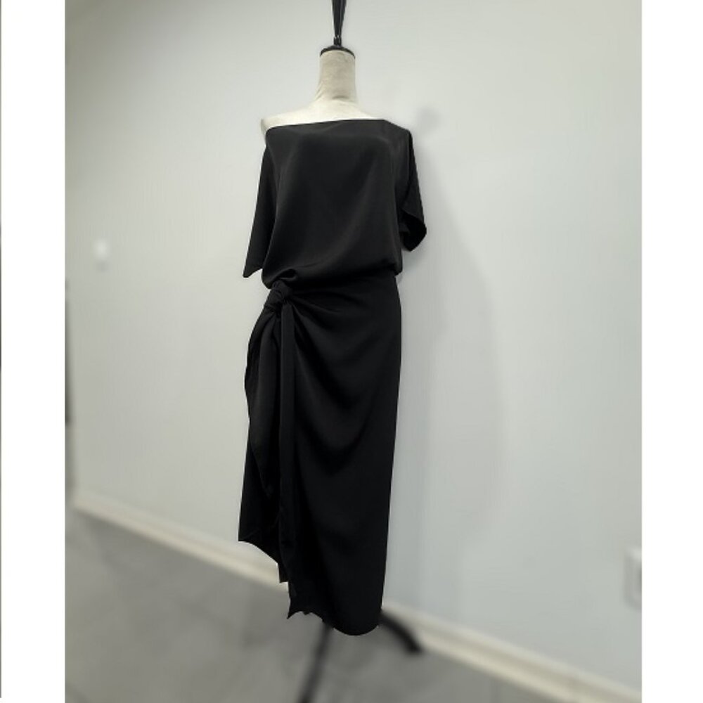 Elegant Chiffon Solid Color Raglan Sleeve, Size S